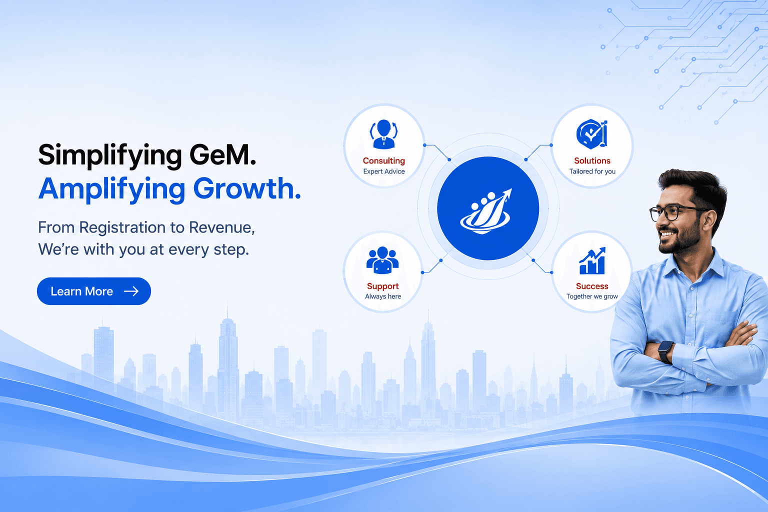 Simplifying GeM registration and amplifying business growth.